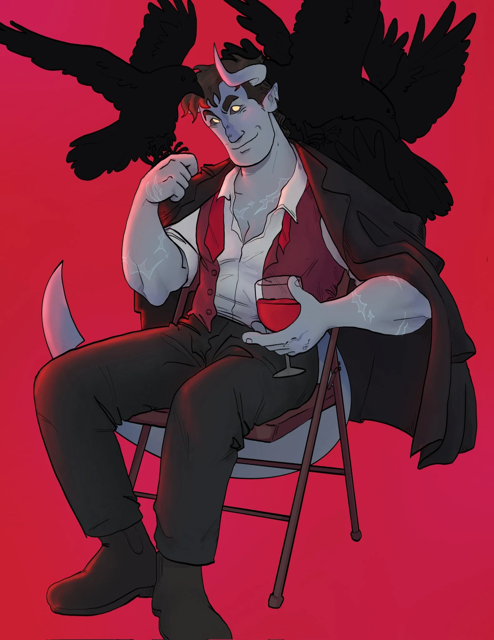 izzy w/crows